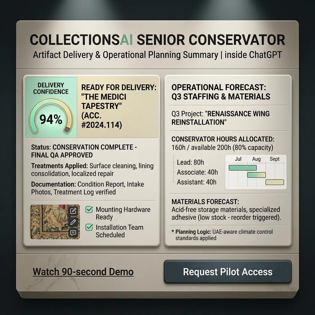 CollectionsAI planning and release screen with staffing and delivery summaries